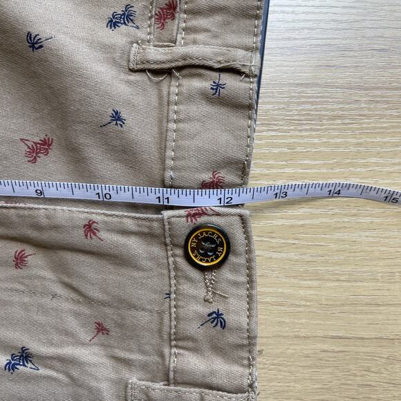 NWT Jachs New York Bleeker Shorts Mens Size 33 Dark Khaki Palm Tree Vacation - Picture 4 of 6